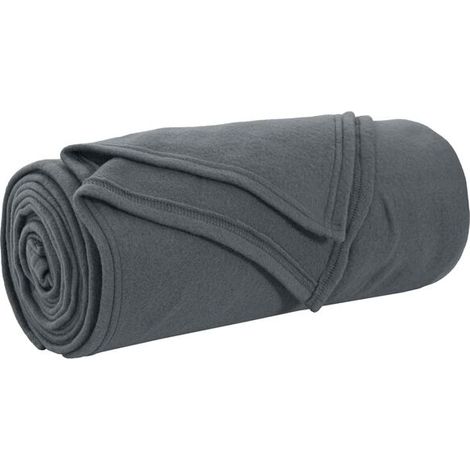 Couverture en laine gris foncé, 170 x 130 cm (1/5)