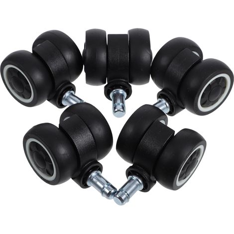 de 5 roulettes pivotantes pour chaises de bureau robustes et (1/5)