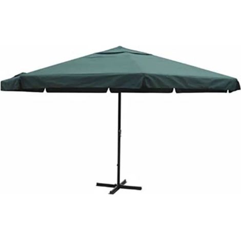 Parasol vert aluminium 500 cm (1/5)
