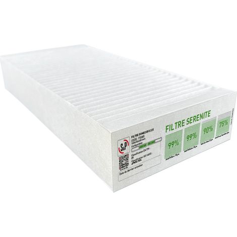Filtre DOMEO EVO 225 SERENITE absorption grosses particules S&P 170005