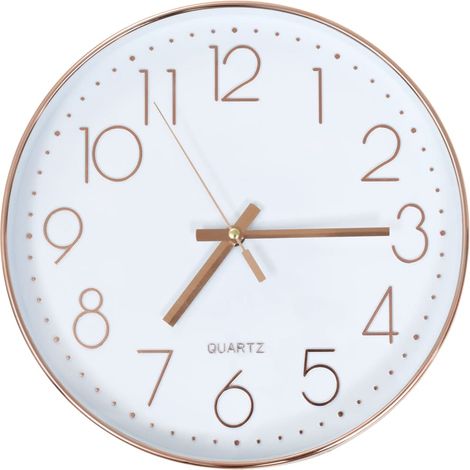 Orologio da parete in oro rosa da 30 cm DEC022264