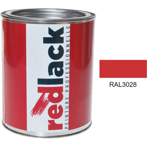 Barattolo da 1L di vernice – RAL 3028 – Pu rosso – satinata – multisupporto – Redlack
