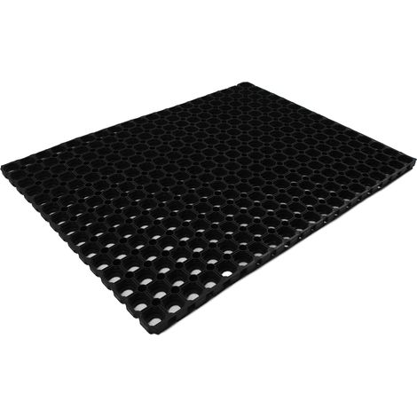 Tapis d'entrée extérieur caoutchouc BEIJING 23 40x60cm Noir