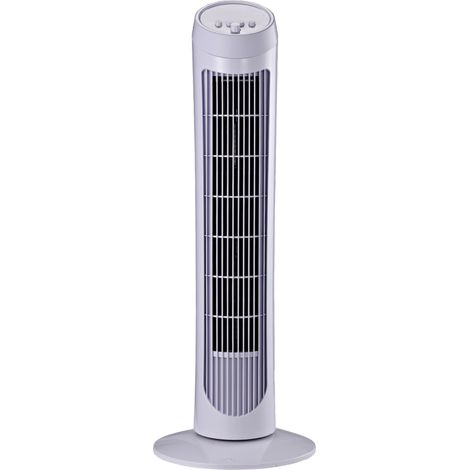 Ventilateur oscillant colonne 45W 3 vitesses plastique ABS 27x27x75 cm