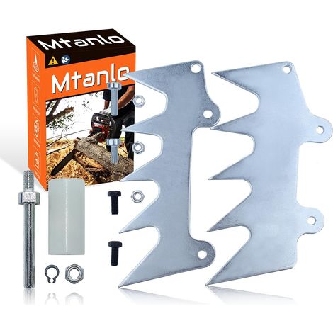 Coussin de protection attrape-chaîne Éperon chien d'abattage pour Stihl 064 MS640 MS650 MS660 MS65, chiens d'abattage extérieurs, chiens d'abattage intérieurs, rouleau attrape-chaîne, ensemble de vis (1/5)