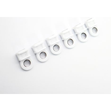 Nano-Rad-Vorhangschienenrollen, Haken und Zubehör aus Edelstahl (20 Stück) (1/5)