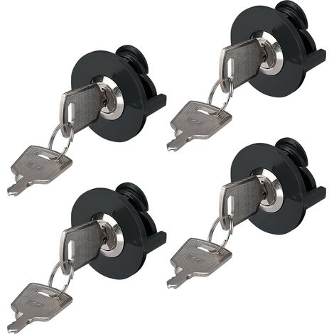 4 Pièces Verrous De Prise électrique, Avec Verrouillage De Prise De Commutateur, Empêche Le Vol D'électricité, économise Les Factures D'électricité, évite Les Erreurs De Fonctionnement (Noir) (1/4)