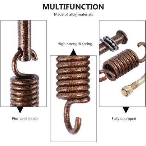 Kit de silla hamaca extra resistente，Juego de hamaca de metal，Sistema de suspensión para silla colgante，Piezas y accesorios，Suspensión de resorte (1/3)
