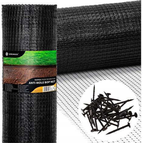 MALLA CONTRA TOPOS FUERTE PREMIUM 2x300m 30g RESISTENTE +PIQUETAS (1/5)