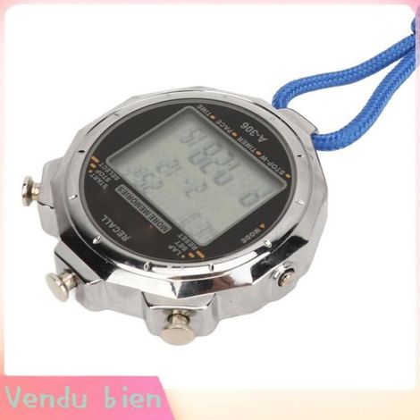 Garosa Chronomètre de sport électronique numérique Chronomètre de Sport Numérique électronique, Grand écran à 3 sport minuteur (1/4)
