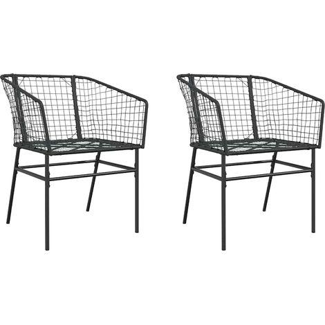 Maison Exclusive - Sillas de jardín 2 unidades ratán sintético ne (1/5)