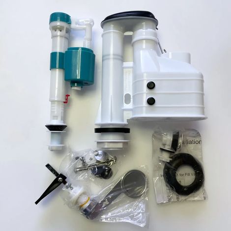 Toilet Cistern Replacement Parts Inc. Fill Valve, Syphon & Easy Use Lever (1/3)