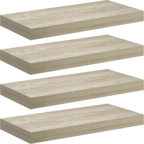 Maison Exclusive - Schwebende Wandregale 4 Stk. Eichefarben 50x23
