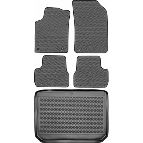 DOMA 290370 Tapis de coffre + DOMA 216644 Tapis de sol - Peugeot 2008 I Crossover de 2014 à 2019, repose-pieds côté conducteur - INSTALLÉS (1/5)