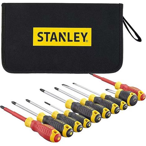 Stanley Tools 10-Piece Mixed Screwdriver Set in Wallet, Includ... (1/5)