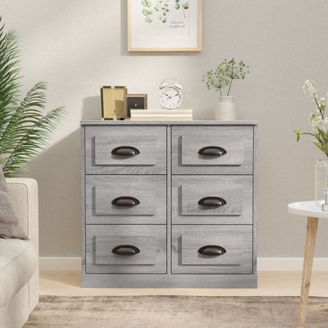Buffet, Meuble de Rangement, Armoire de Cuisine sonoma gris 70x35,5x67,5 cm bois d'ingénierie RDS5226 (1/5)