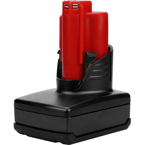 Batterie Li-ion MIL 6000 mAh pour batteries Miwaukee 12 V 48-11-2401, 48-11-2402, C12B, C12BX, M12 2432-20, 2432-22, 2446-20, 2446-21XC, 2450-20, 2450-22, 2451, 2451-20, 2451-22, 18650 (1/5)