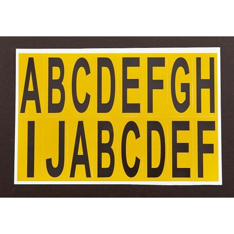 PROVOST - Lettres adhésives Provost - Panachées blanc, hauteur 50 mm, lot de 25 (1/5)