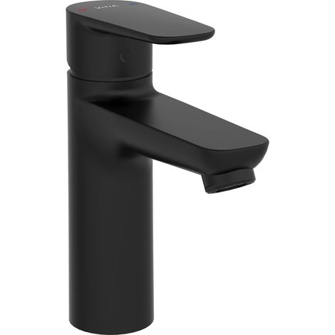 Vitra Flow Soft Large Basin Mixer Tap - Matt Black (1/4)