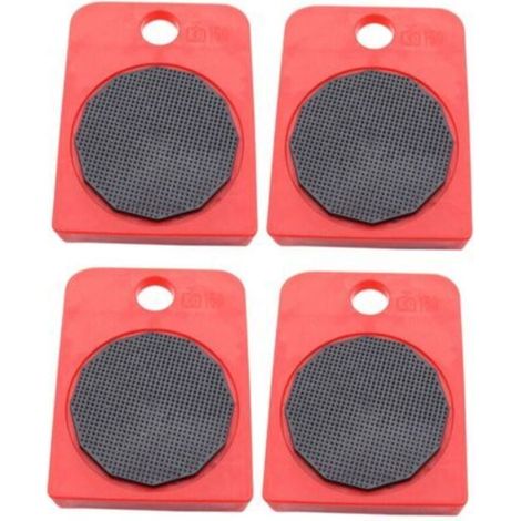 Accessoire pour aspirateur4 pièces Kit de Roulettes Pivotantes pour Meubles Lourds avec Patins Antidérapants Outils de Déplacement pour Réfrigérateurs Lits et Armoires Support Stable et Sécurité pour (1/4)