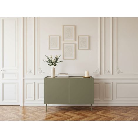BOBOCHIC - Buffet 2 portes 120 cm ATLAS Vert (1/5)