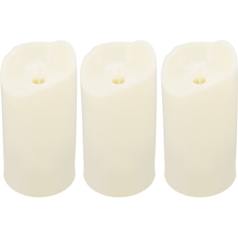 Bougies LED sans flamme, réutilisables, à piles, pour fêtes, bars, églises, mariages, lumière chaleureuse (1/5)