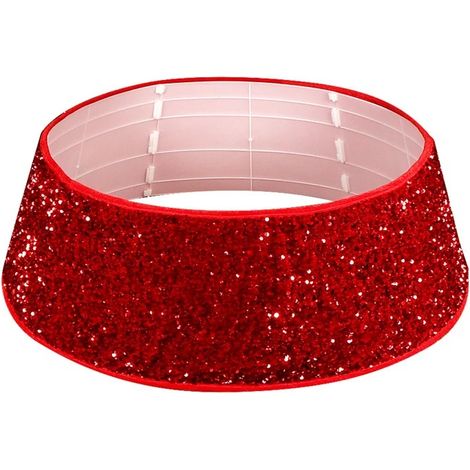 Robe jupe sapin de Noël rouge à perles et sequins sapin de Noël (1/5)