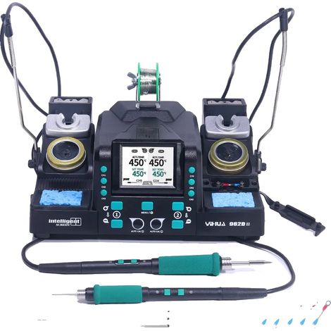 Station de fer à souder, opération de précision, auto-calibration, ENSEMBLE2, 220V -240V UE (1/2)