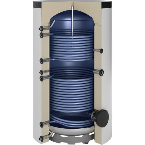 OEG Ballon solaire 1500 litres avec 2 échangeurs à tube lisse