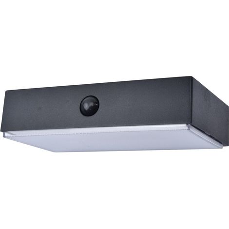 Applique solare esterna LED 5W 800lm FADI nera Lutec