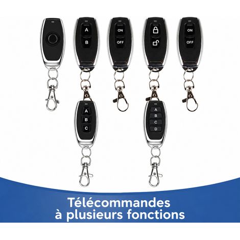 Télécommande sans fil 433 MHz métallique à 1 touche pour alarme et automatisme réf 0547 10 × 10 × 10 cm 2 g – Livraison gratuite (1/5)