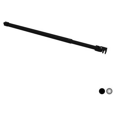 Braccio di supporto quadro con 1 testa snodabile. Telescopico 70-100 cm. Finitura cromo o nero.(DianFlex) Misura: cm 70-100 Nero
