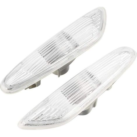 pour clignotant latéraux bmw e92 pour clignotant bmw e90 Feu de position latéral, 1 paire de clignotants latéraux en ABS sans ampoule pour E90 E91 E92 E93 série 3 2006-2011(blanc),A (1/4)