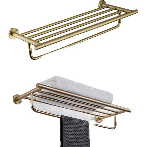 Set di accessori per il bagno, portasciugamani a parete, design moderno, 005YG (1/2)