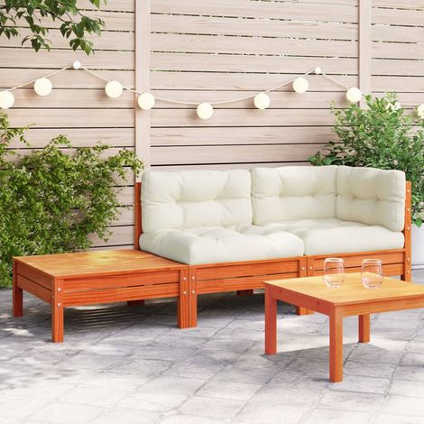 Canapé de jardin, Salon de jardin, canapé relax avec coussins et repose-pied bois pin massif togp30339 DESIGN IN (1/5)