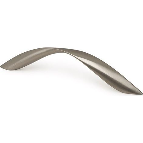 Lot de 10 poignées de meuble Zamak 128mm nickel mat brossé – Finition élégante pour cuisine et salle de bain – Installation rapide – REI (1/6)