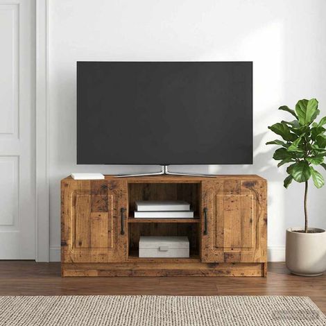 TV-Schränk Altholz 102 x 34,5 x 47 cm Holzwerkstoff (1/5)