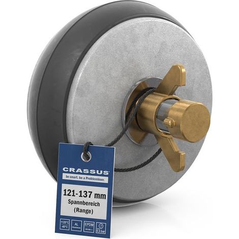 Bouchon à dégagement rapide CR CSV 125 (121-137 mm), 0,5 bar, L : 100 mm, EPDM/Al