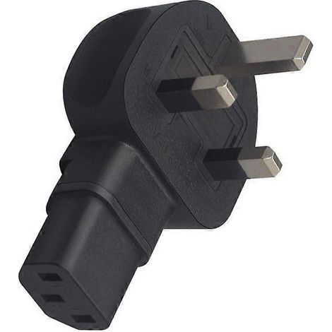 auf IEC320 C13 Netzstecker Stecker auf Buchse rechtwinkliger Konverteradapter