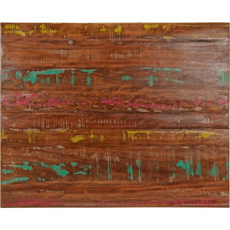 Tischplatte 90x80x3,8 cm Rechteckig Altholz Massiv
