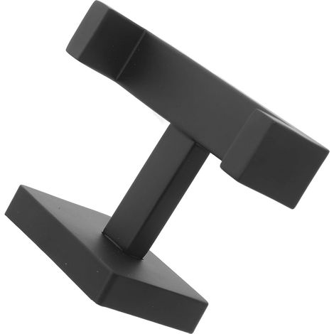 Gancho Double Negro para Puerta de Acero Inoxidable 304 (1/5)