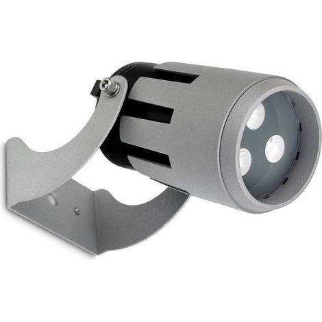 Leds-C4 Powell - Petit projecteur d'extérieur à 3 ampoules LED Gris IP65