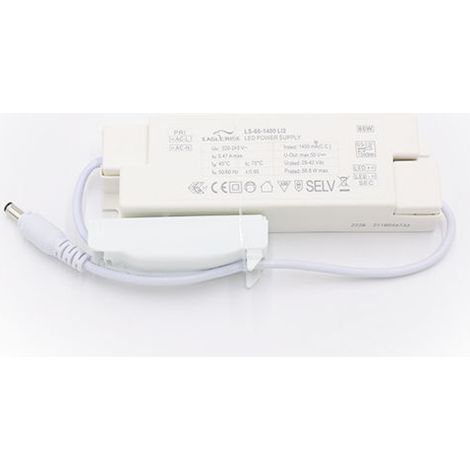 Transformateur LED 1400mA 60W Repiquable Flicker Free EagleRise LS-60-1400 LI2 FS