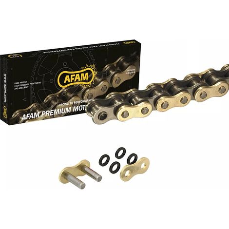 Catena di trasmissione Afam A530XHR2-G 118 maglie MRS con O-ring dorati (900-1400cc) (1/2)