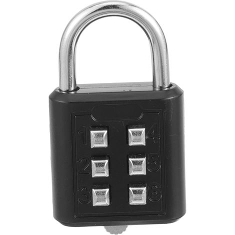 Lot de 5 cadenas de voyage robustes en alliage de zinc, comprenant 6 verrous pour valises, armoires et usage extérieur. (1/5)