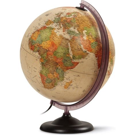 Wonday Globe terrestre lumineux antique 30 cm