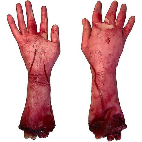 2 Stück zerbrochene Hände für Halloween-Dekorationen