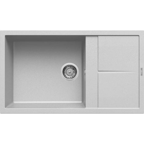 Lavello UNICO 410 86X50 1 vasca + gocciolatoio NUVOLA 79 (1/6)