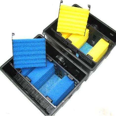CBF350B Teichfilter f. 60000L Teich mit UVC24 + Pumpe 2500 55042 Algenvernichter (1/4)