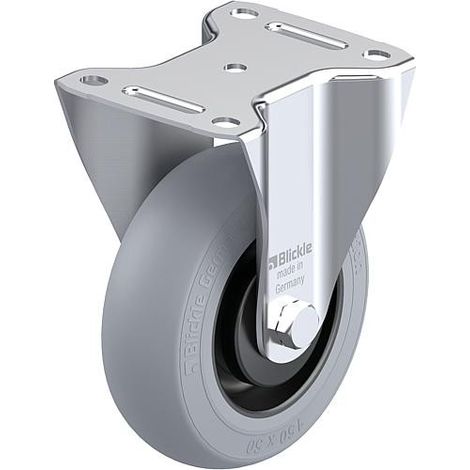 Roulette fixe BLICKLE tole acier B-POES 125K-SG diam.-roue 125mm